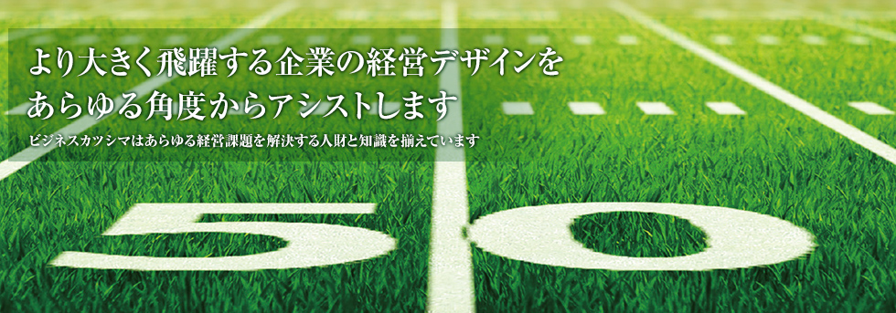 グループ企業だからこそ提供できる経営トータルサポート！ビジネスカツシマはあらゆる経営課題を解決する人財と知識を揃えています